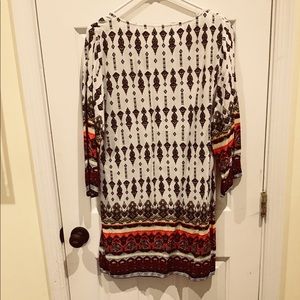 Black and multi colored boho dress